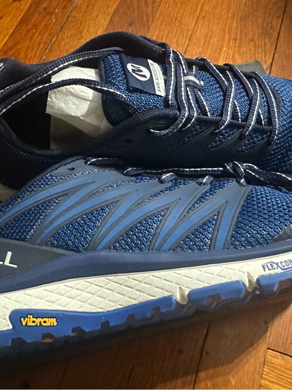 Merrell Bare Access XTR Hiking Trail Running Navy Blue Shoes  Mens Size 7.5